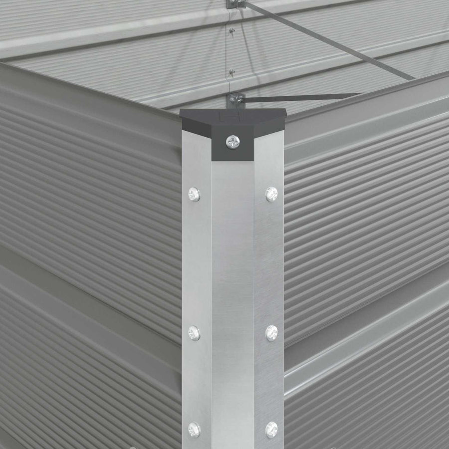 Plantenbak Lichtgrijs 195 x 100 x 45 cm Gegalvaniseerd staal