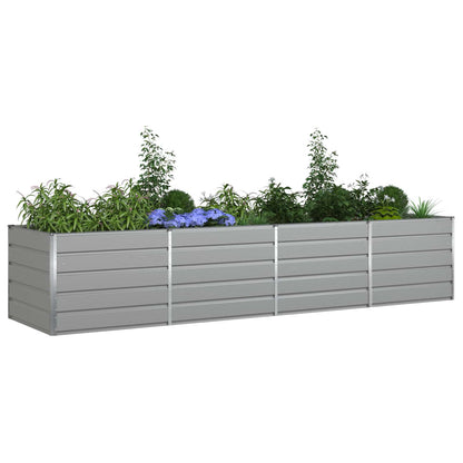 Plantenbak Lichtgrijs 195 x 100 x 45 cm Gegalvaniseerd staal