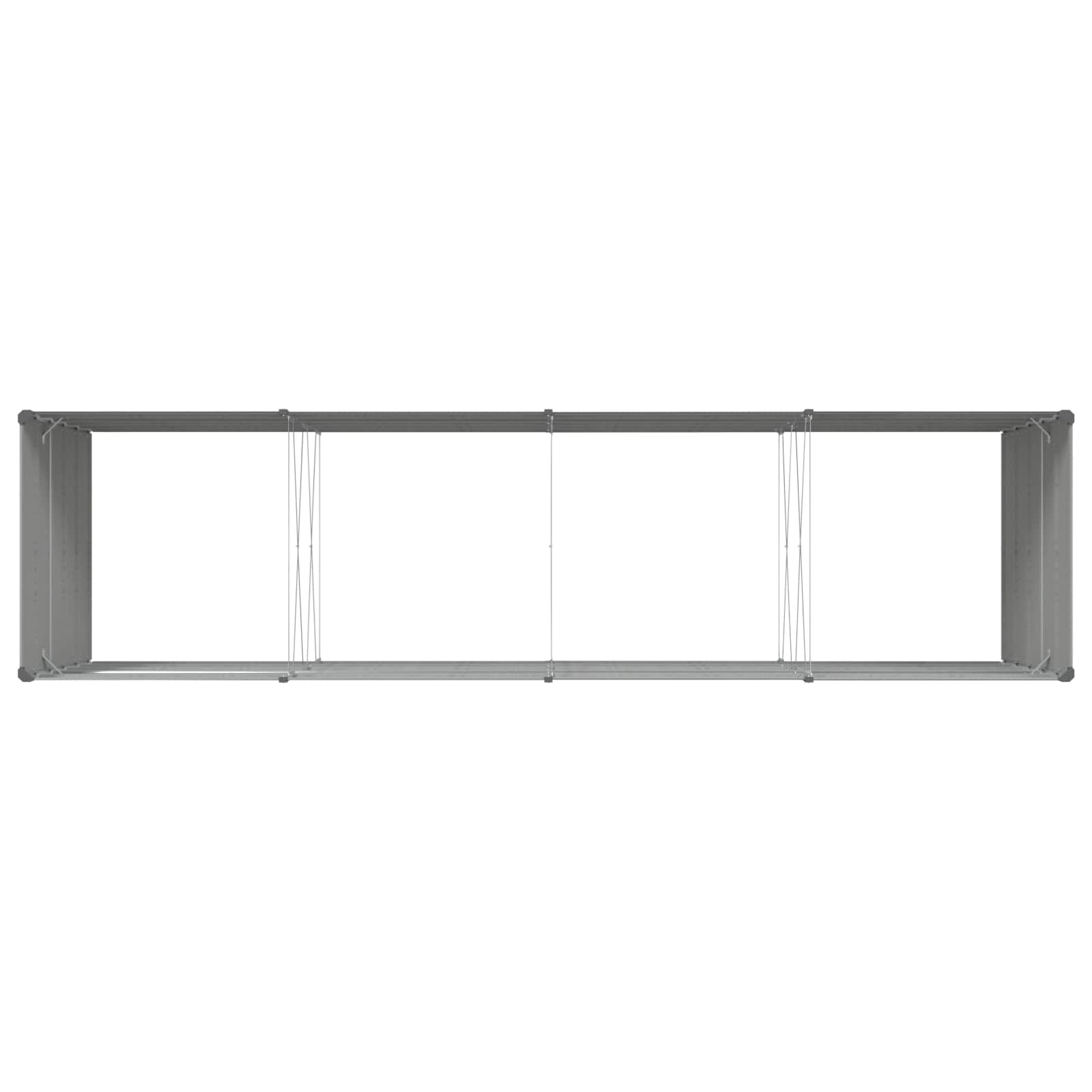 Plantenbak Lichtgrijs 195 x 100 x 45 cm Gegalvaniseerd staal
