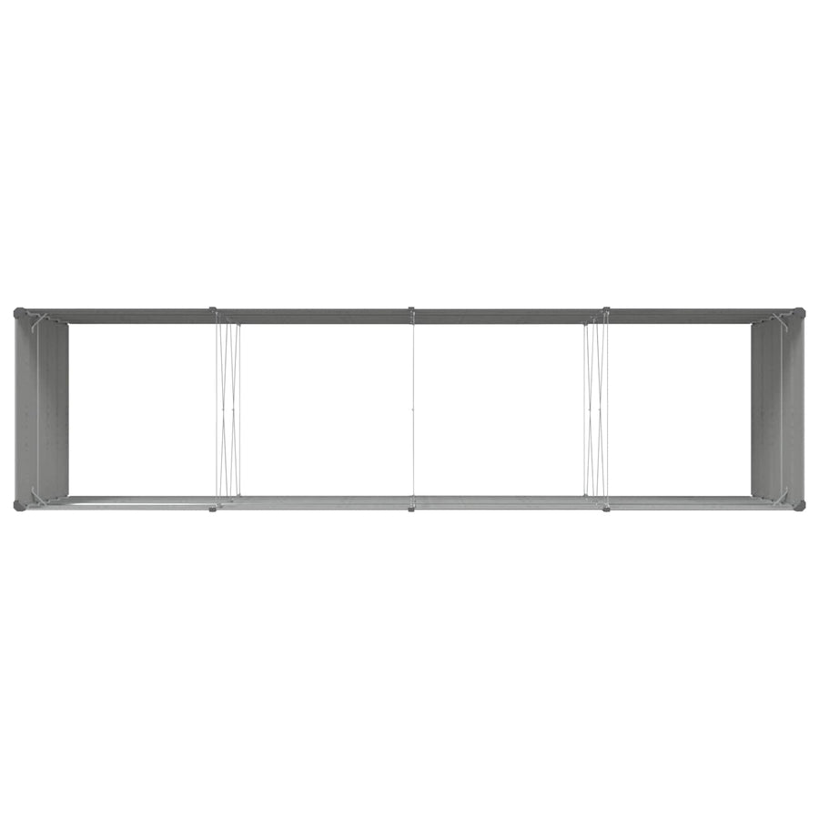 Plantenbak Lichtgrijs 195 x 100 x 45 cm Gegalvaniseerd staal