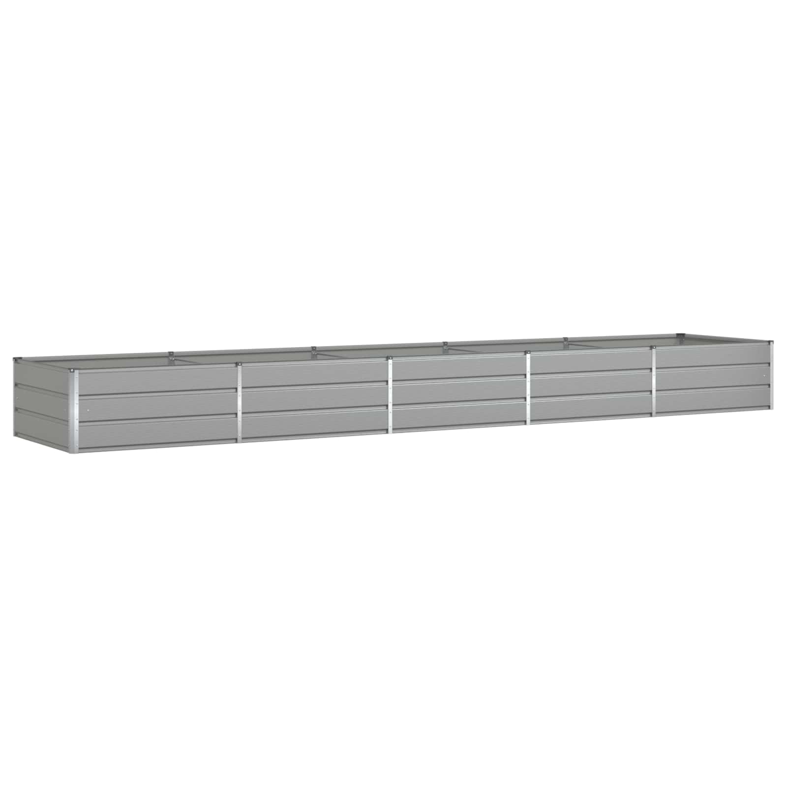 Plantenbak Lichtgrijs 195 x 100 x 45 cm Gegalvaniseerd staal