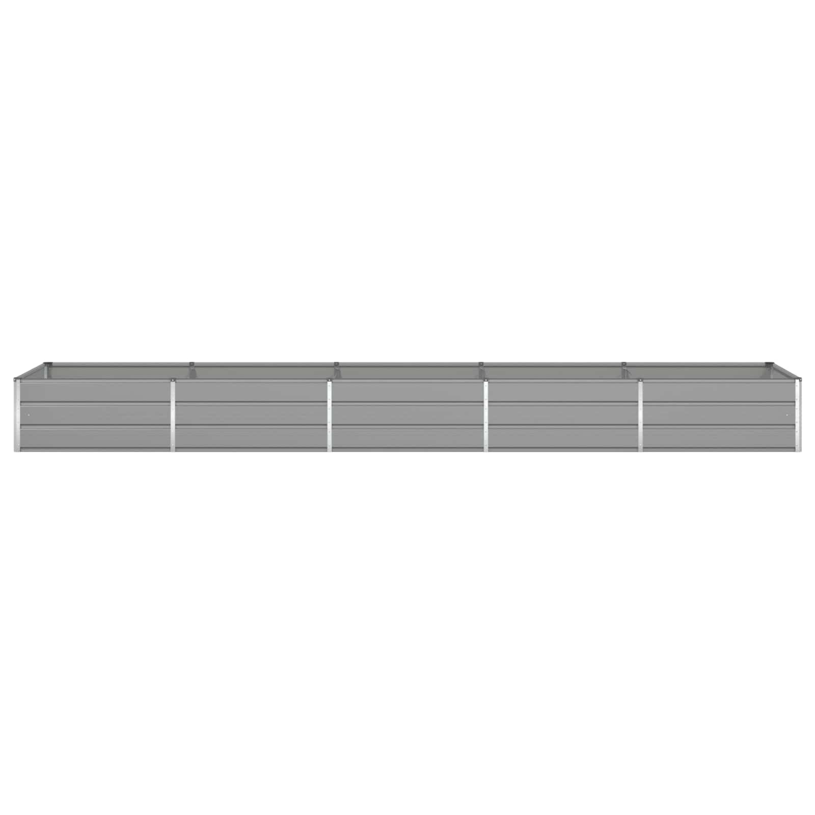 Plantenbak Lichtgrijs 195 x 100 x 45 cm Gegalvaniseerd staal