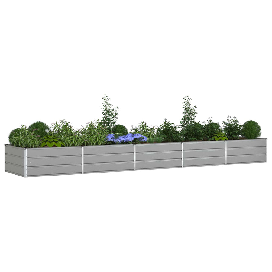 Plantenbak Lichtgrijs 195 x 100 x 45 cm Gegalvaniseerd staal