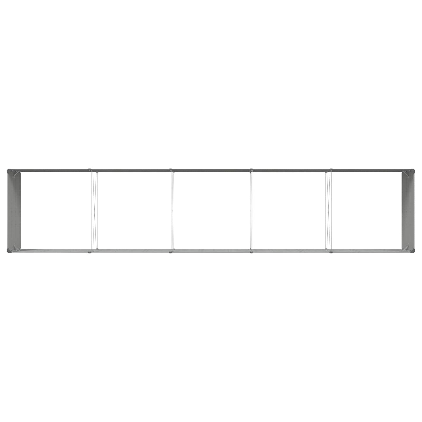 Plantenbak Lichtgrijs 195 x 100 x 45 cm Gegalvaniseerd staal