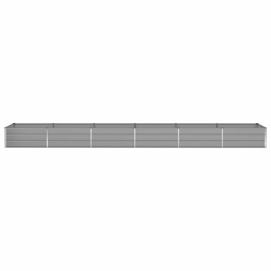 Plantenbak Lichtgrijs 195 x 100 x 45 cm Gegalvaniseerd staal