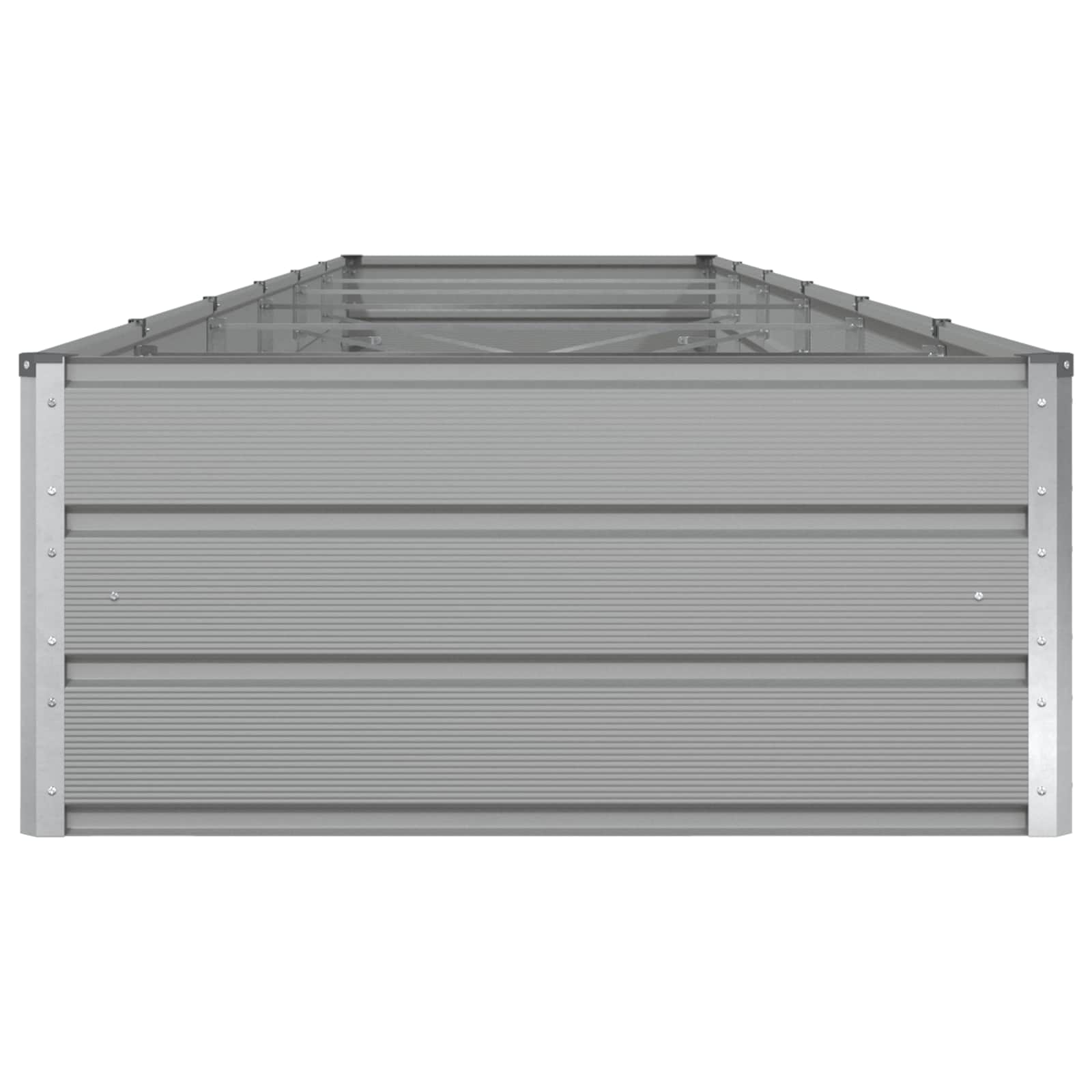 Plantenbak Lichtgrijs 195 x 100 x 45 cm Gegalvaniseerd staal