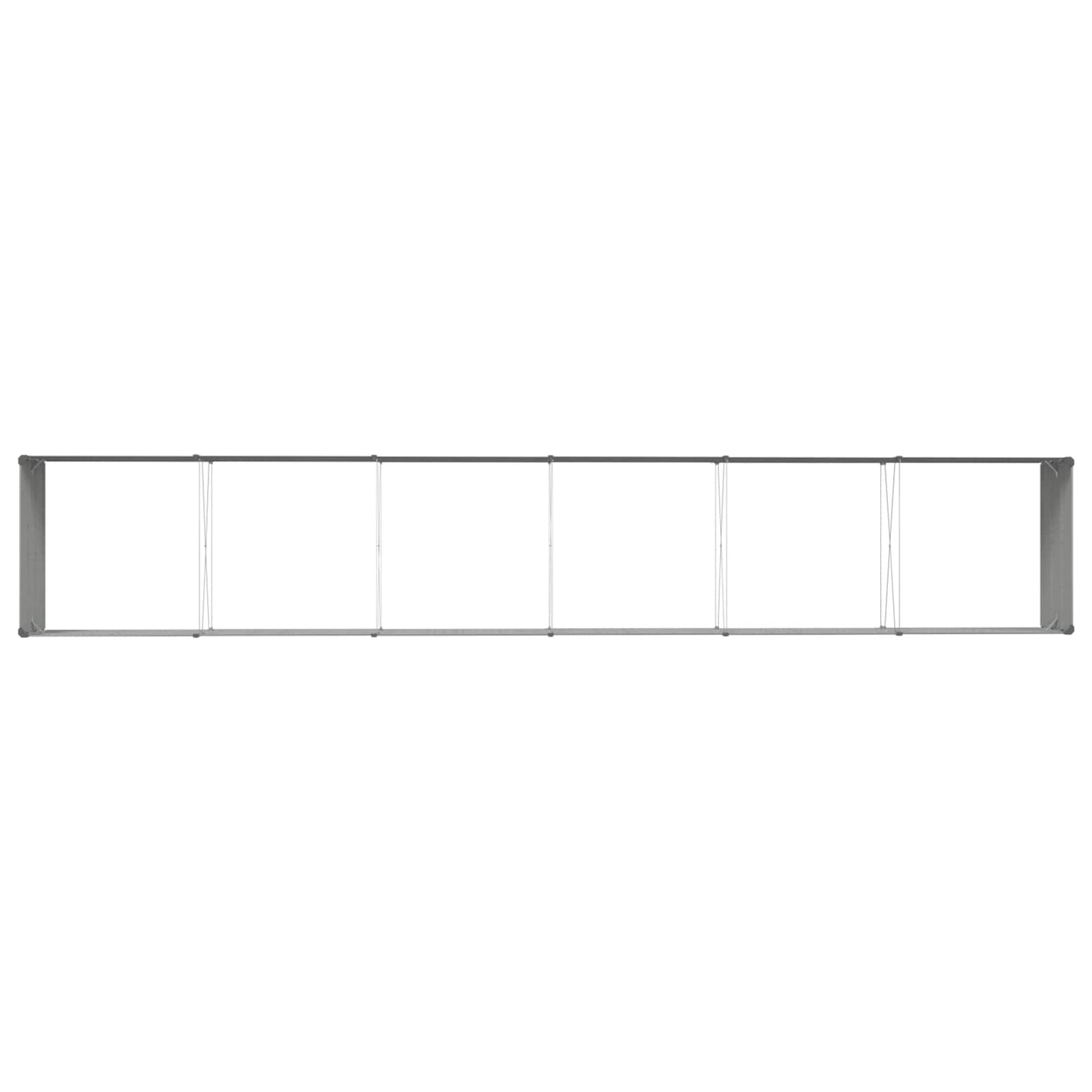 Plantenbak Lichtgrijs 195 x 100 x 45 cm Gegalvaniseerd staal
