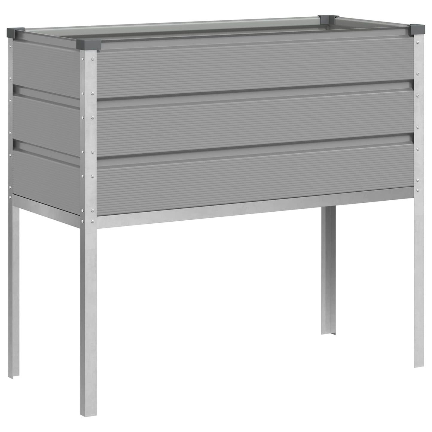Plantenbak Lichtgrijs 100 x 45 x 90 cm Gegalvaniseerd staal