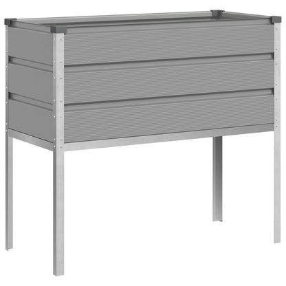 Plantenbak Lichtgrijs 100 x 45 x 90 cm Gegalvaniseerd staal