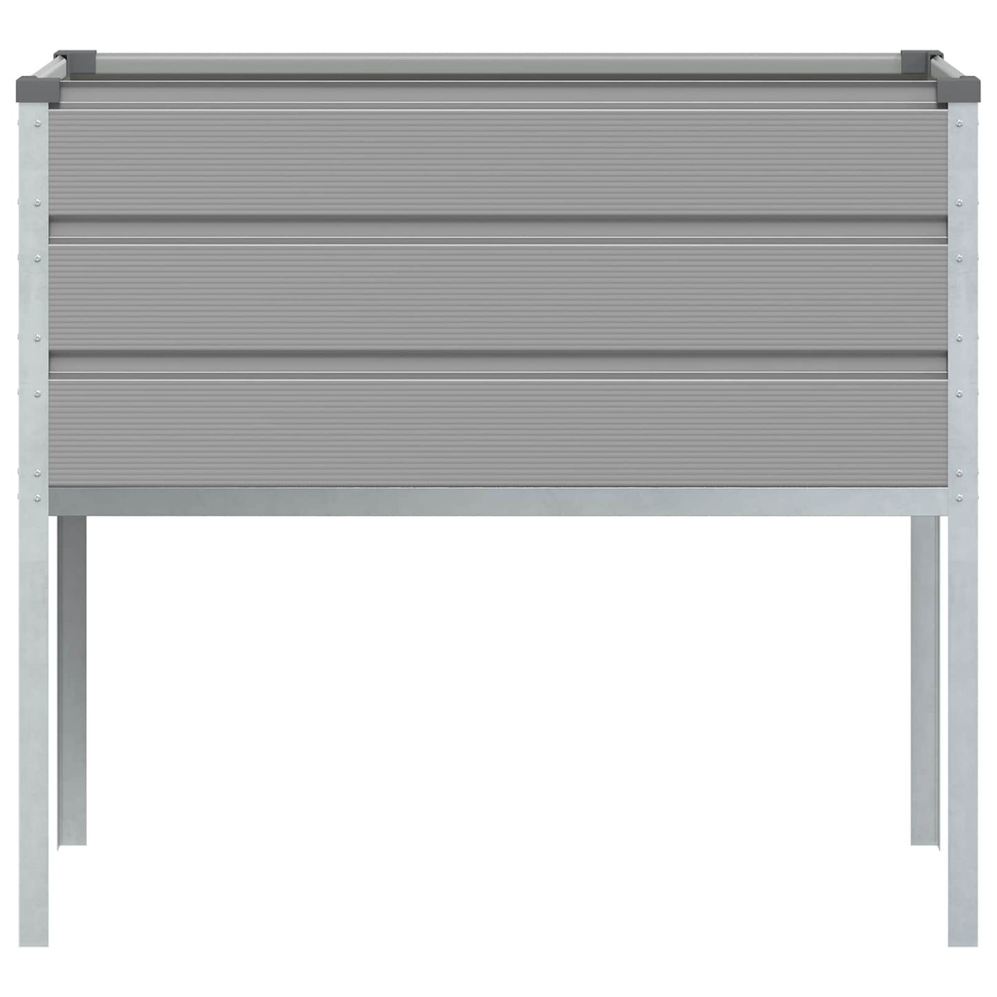 Plantenbak Lichtgrijs 100 x 45 x 90 cm Gegalvaniseerd staal