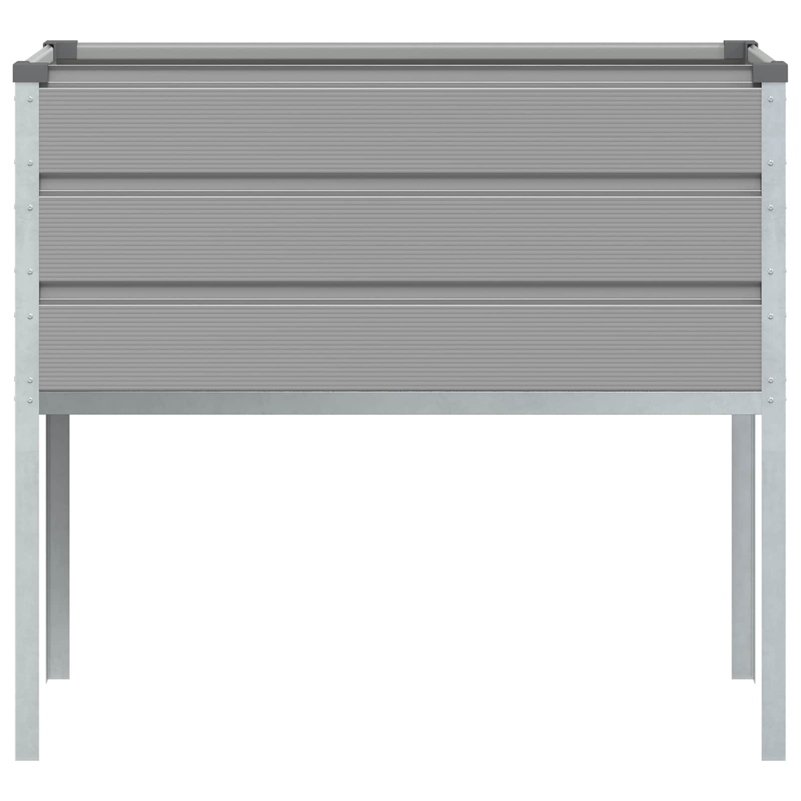 Plantenbak Lichtgrijs 100 x 45 x 90 cm Gegalvaniseerd staal