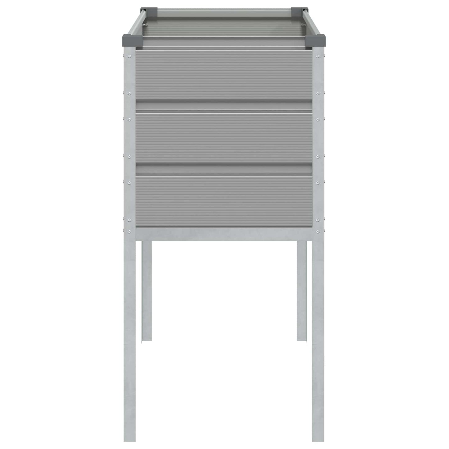 Plantenbak Lichtgrijs 100 x 45 x 90 cm Gegalvaniseerd staal