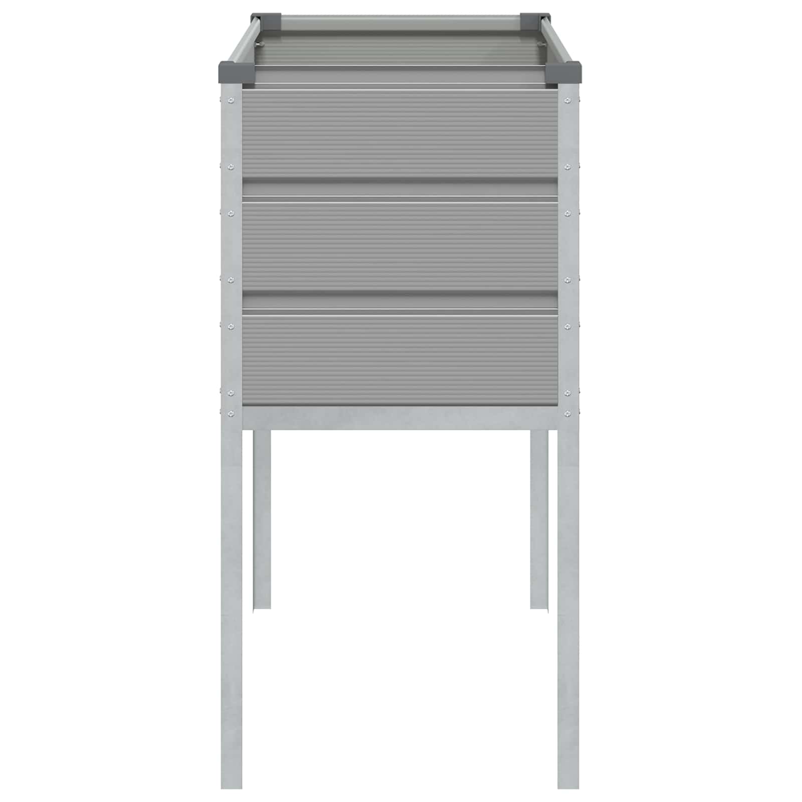 Plantenbak Lichtgrijs 100 x 45 x 90 cm Gegalvaniseerd staal