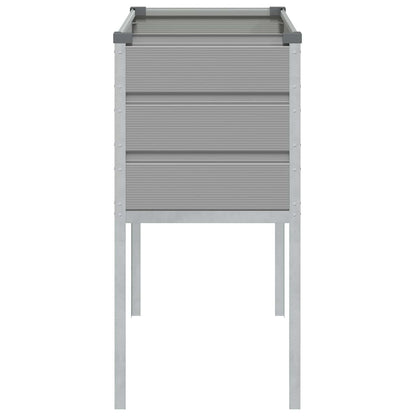 Plantenbak Lichtgrijs 100 x 45 x 90 cm Gegalvaniseerd staal