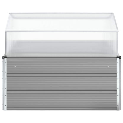Plantenbak Lichtgrijs 100 x 100 x 77 cm Gegalvaniseerd staal