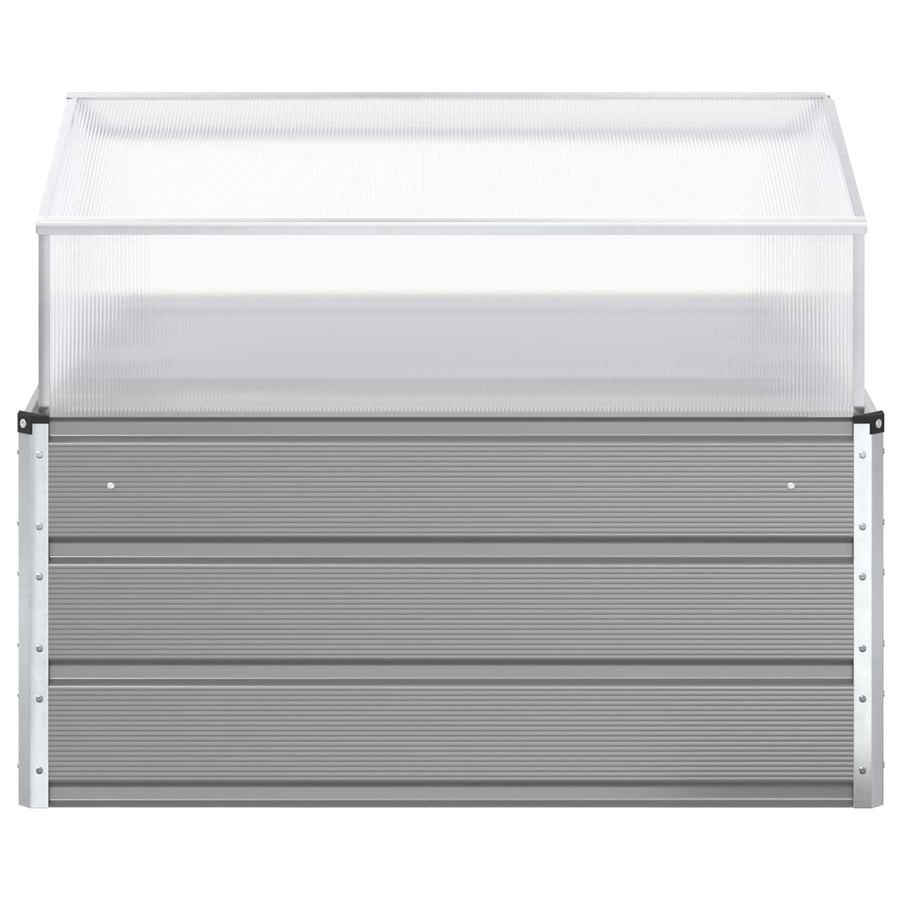 Plantenbak Lichtgrijs 100 x 100 x 77 cm Gegalvaniseerd staal