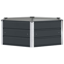 Plantenbak Antraciet 129 x 129 x 45 cm Staal