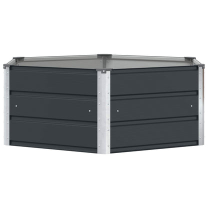 Plantenbak Antraciet 129 x 129 x 45 cm Staal