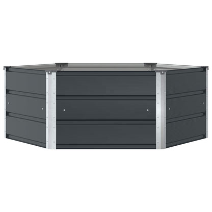 Plantenbak Antraciet 129 x 129 x 45 cm Staal