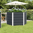 Anthracite Planter 129 x 129 x 75 cm Steel