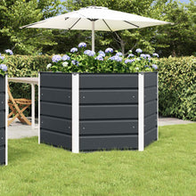 Plantenbak Antraciet 129 x 129 x 75 cm Staal