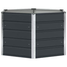 Plantenbak Antraciet 129 x 129 x 75 cm Staal