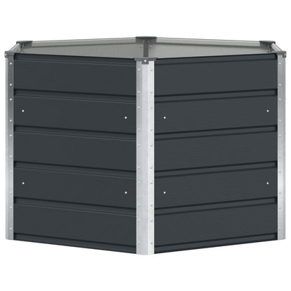 Plantenbak Antraciet 129 x 129 x 75 cm Staal