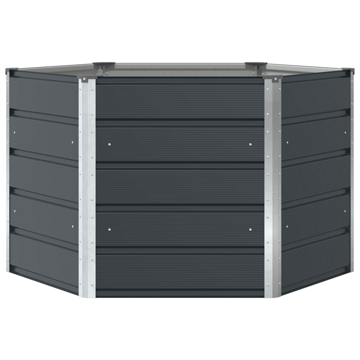Plantenbak Antraciet 129 x 129 x 75 cm Staal