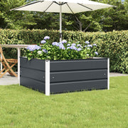 Plantenbak staal 100x100x45 cm antraciet