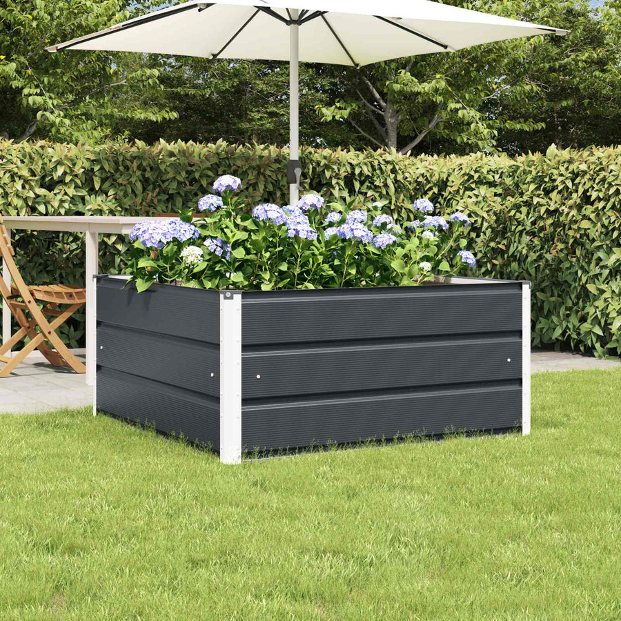 Plantenbak Antraciet 100 x 100 x 45 cm Staal