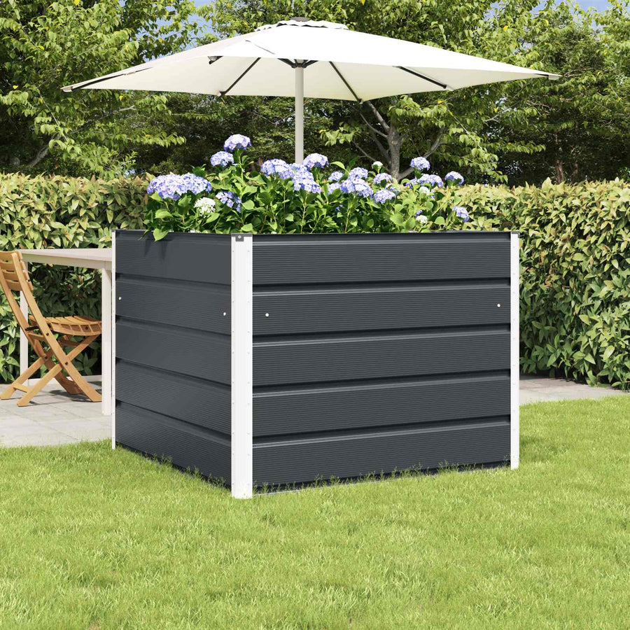 Plantenbak Antraciet 100 x 100 x 75 cm Staal