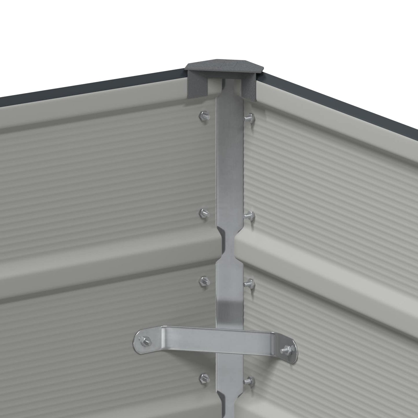 Plantenbak Antraciet 100 x 40 x 45 cm Staal