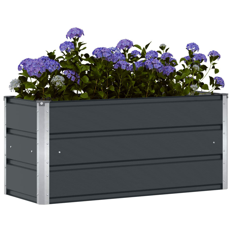 Plantenbak Antraciet 100 x 40 x 45 cm Staal