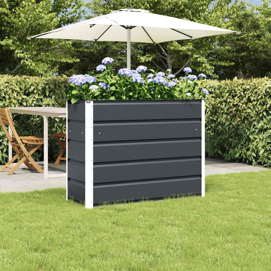 Plantenbak Antraciet 100 x 40 x 75 cm Staal