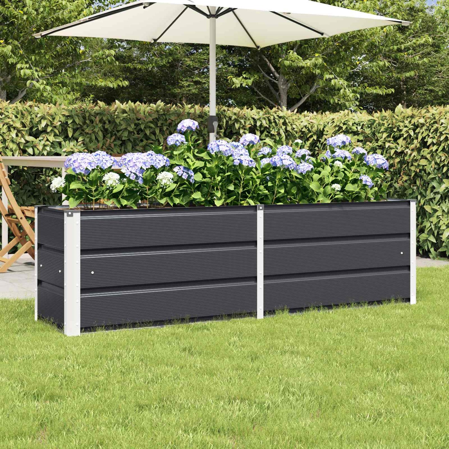 Plantenbak Antraciet 160 x 40 x 45 cm Staal