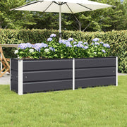 Plantenbak staal 160x40x45 cm antraciet