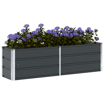 Plantenbak Antraciet 160 x 40 x 45 cm Staal