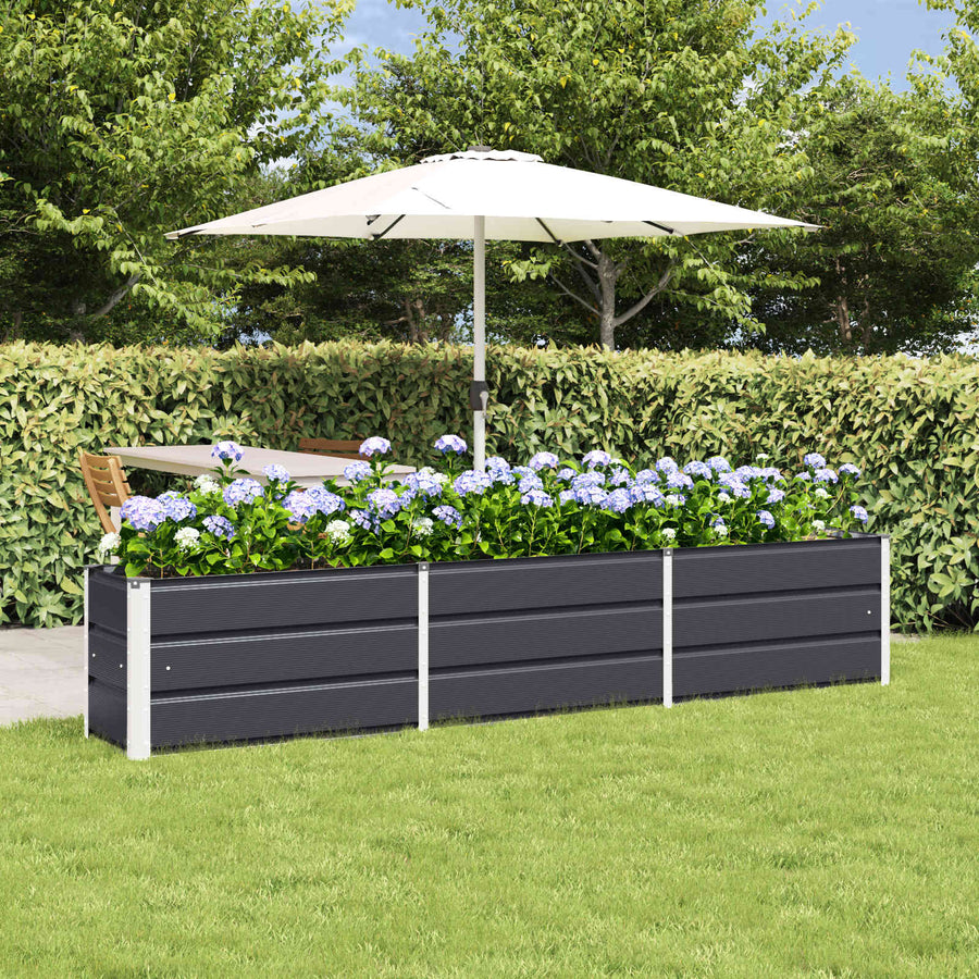 Plantenbak Antraciet 240 x 40 x 45 cm Staal