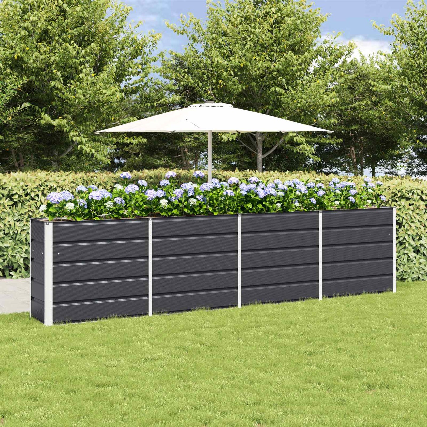 Plantenbak Antraciet 160 x 40 x 75 cm Staal