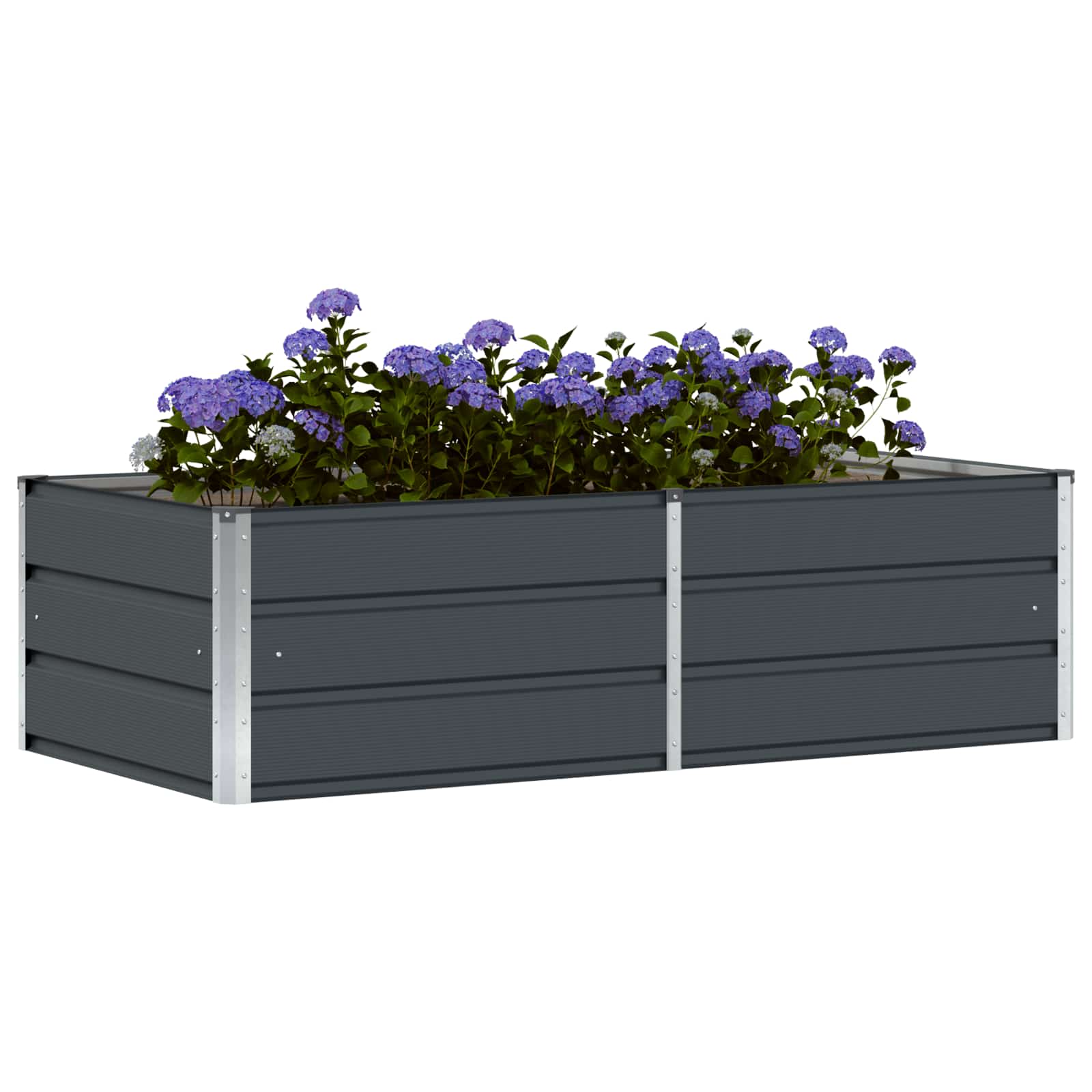 Plantenbak Antraciet 160 x 80 x 45 cm Staal