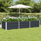 Plantenbak staal antraciet 240x80x45 cm