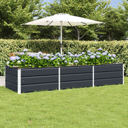 Plantenbak staal antraciet 240x80x45 cm