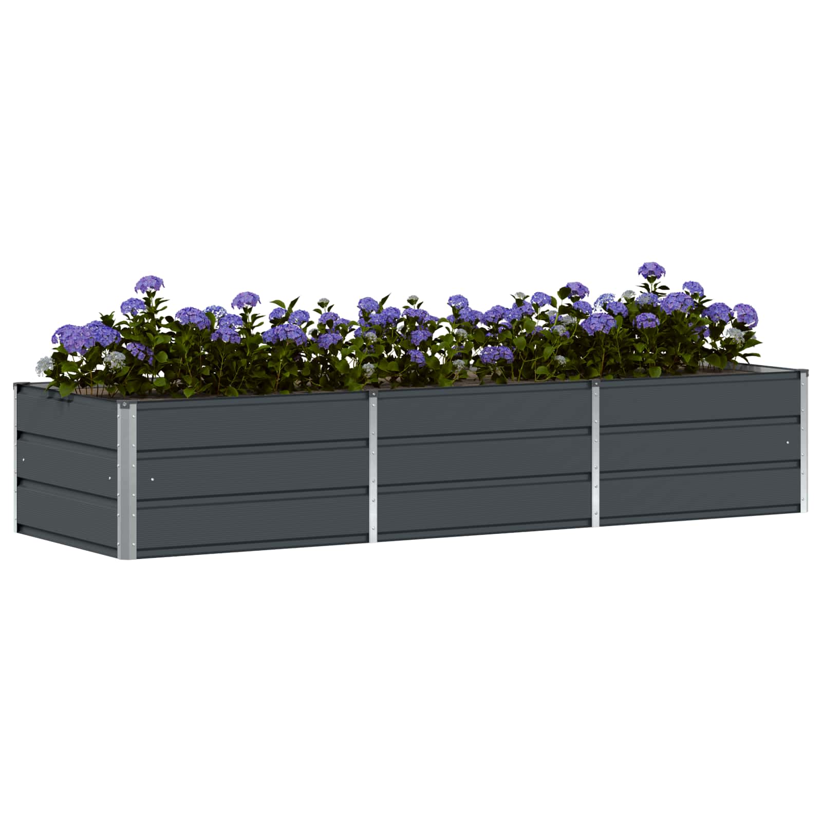 Plantenbak Antraciet 240 x 80 x 45 cm Staal