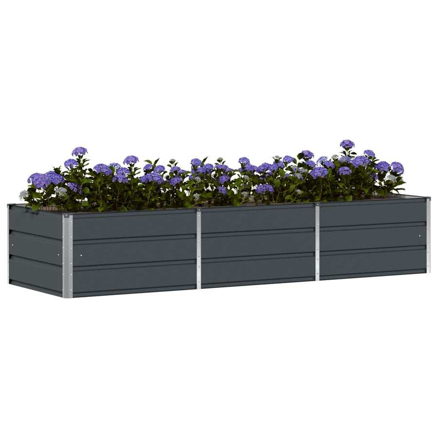 Plantenbak Antraciet 240 x 80 x 45 cm Staal