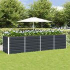 Plantenbak 240x80x75 cm staal antraciet