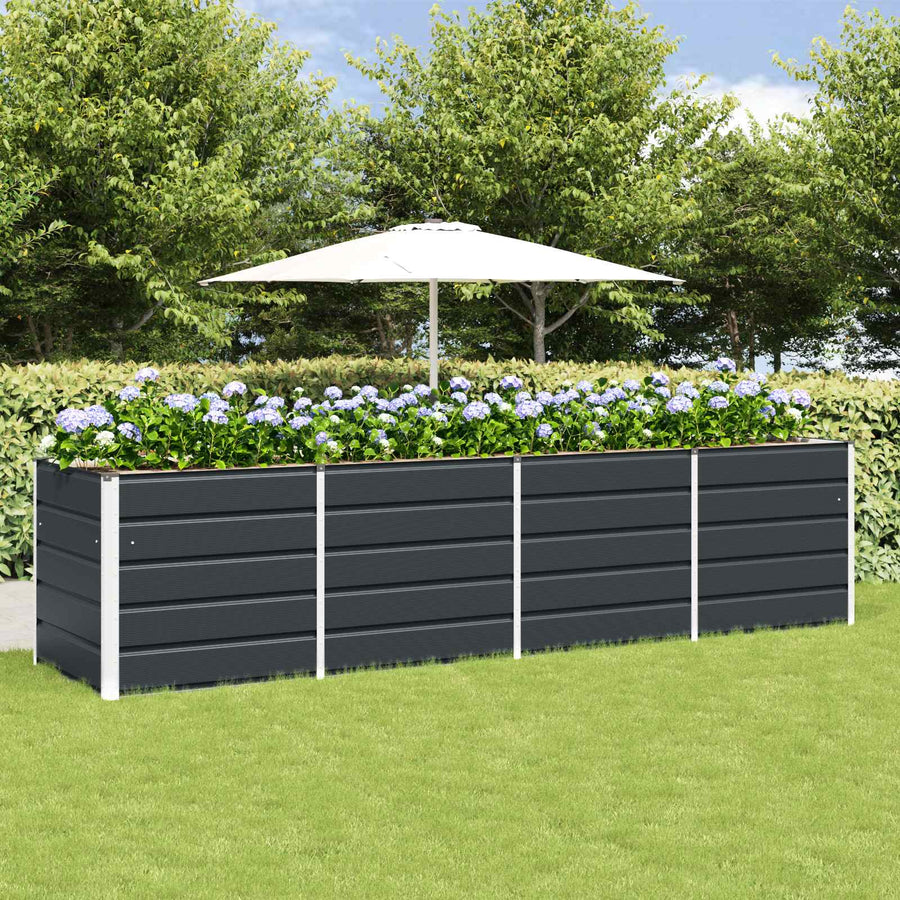 Plantenbak Antraciet 240 x 80 x 75 cm Staal