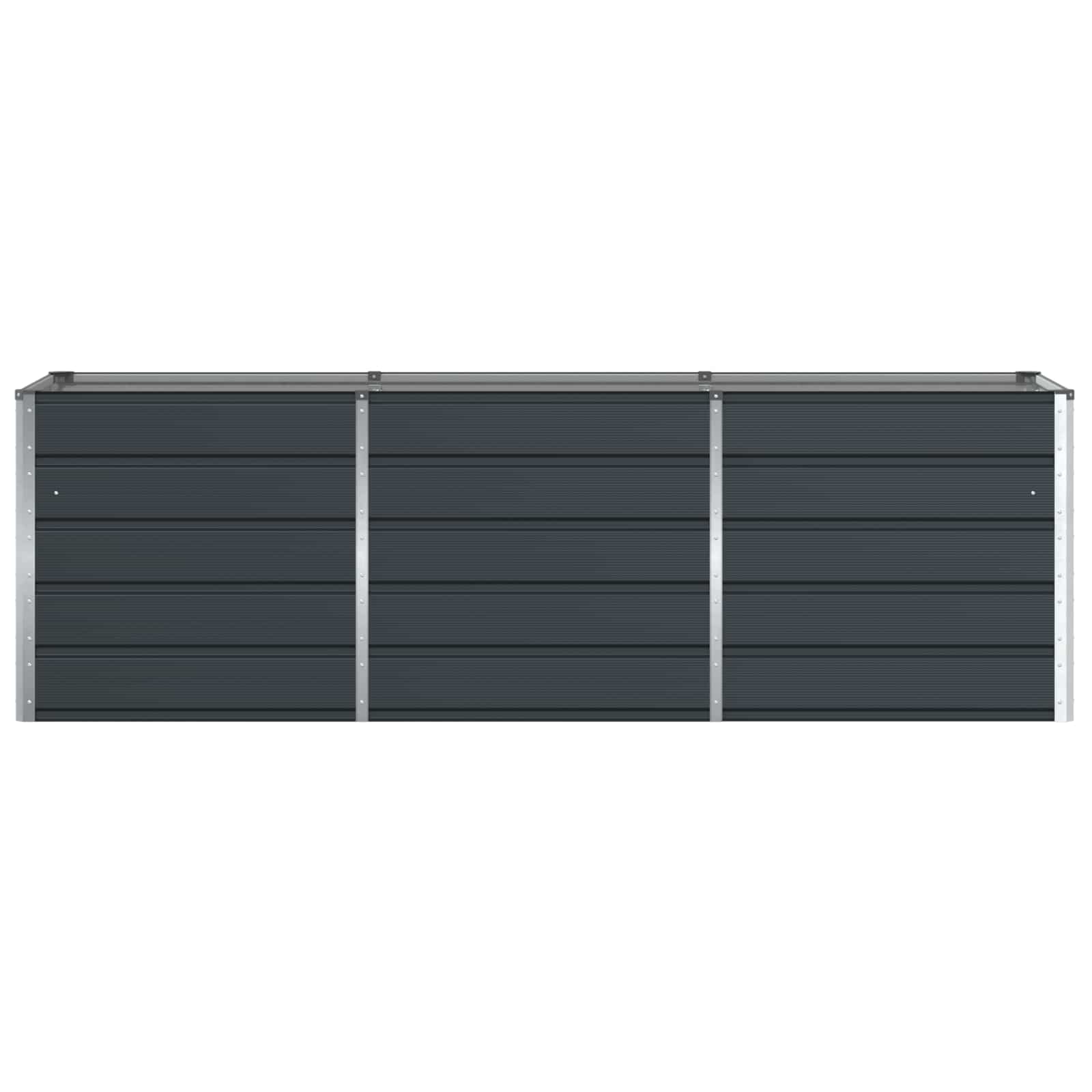 Plantenbak Antraciet 240 x 80 x 75 cm Staal
