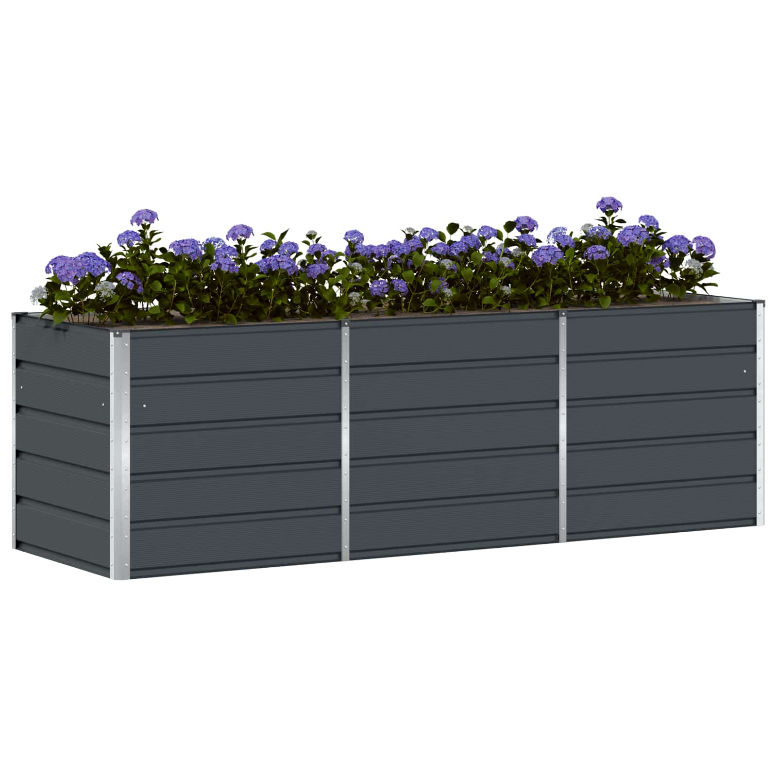 Plantenbak Antraciet 240 x 80 x 75 cm Staal