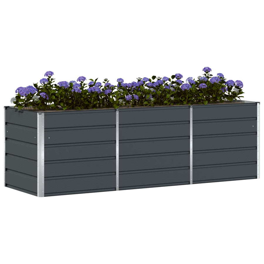 Plantenbak Antraciet 240 x 80 x 75 cm Staal