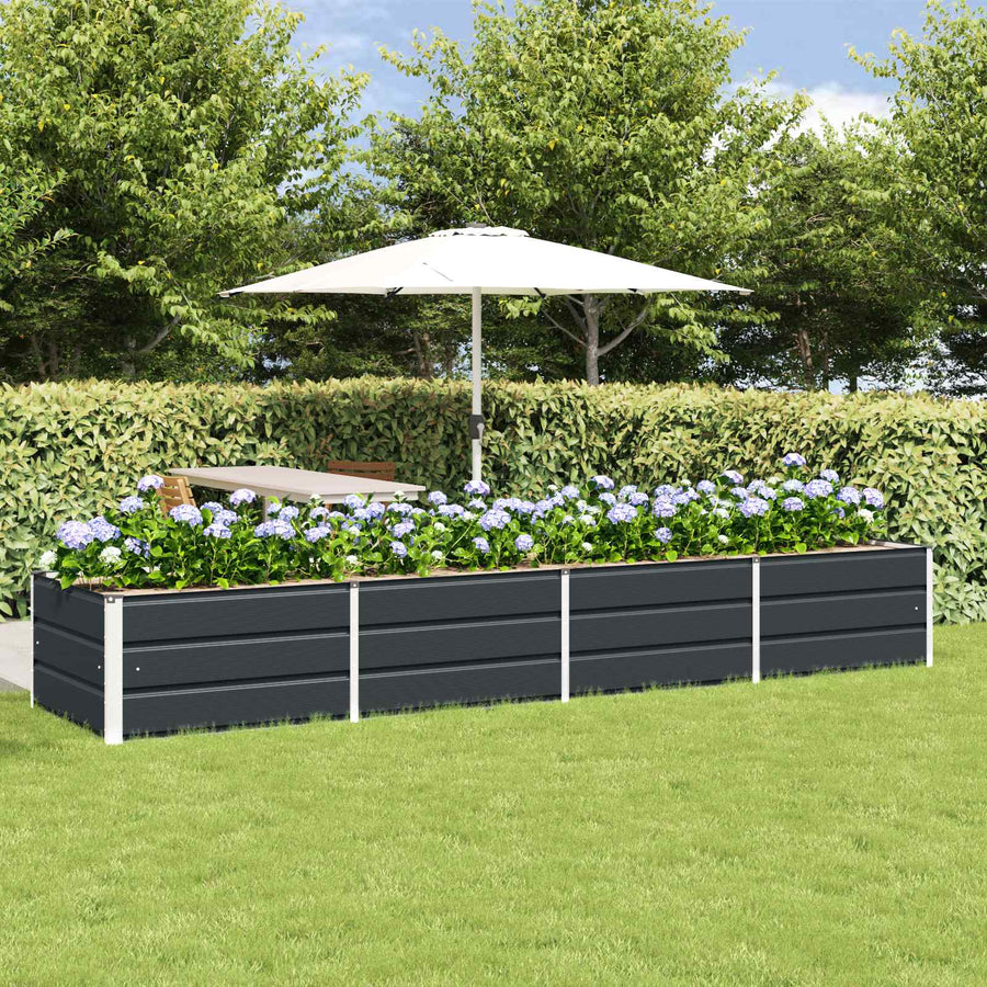 Plantenbak Antraciet 320 x 80 x 45 cm Staal